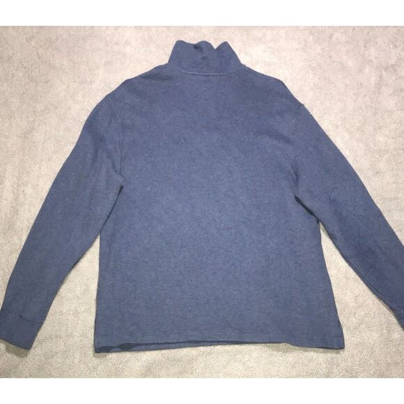Polo Ralph Lauren 1/4 Zip Pullover‎ Mens Large Blue Golf LS Sweatshirt - Picture 2 of 11